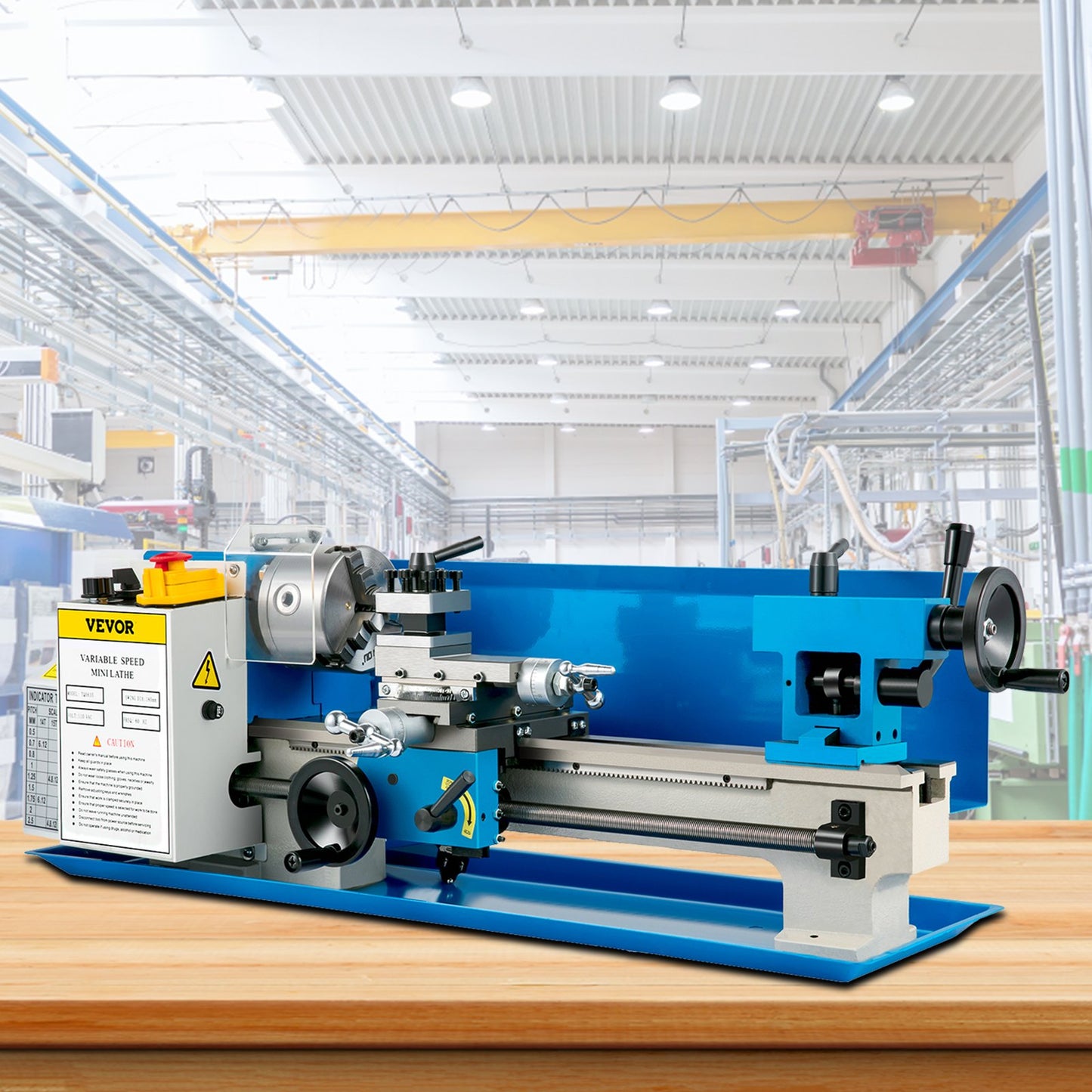 7" x 14" Mini Metal Lathe β Variable Speed 0β2500 RPM, Benchtop Lathe with 4" 3-Jaw Chuck for Precision Metal Turning