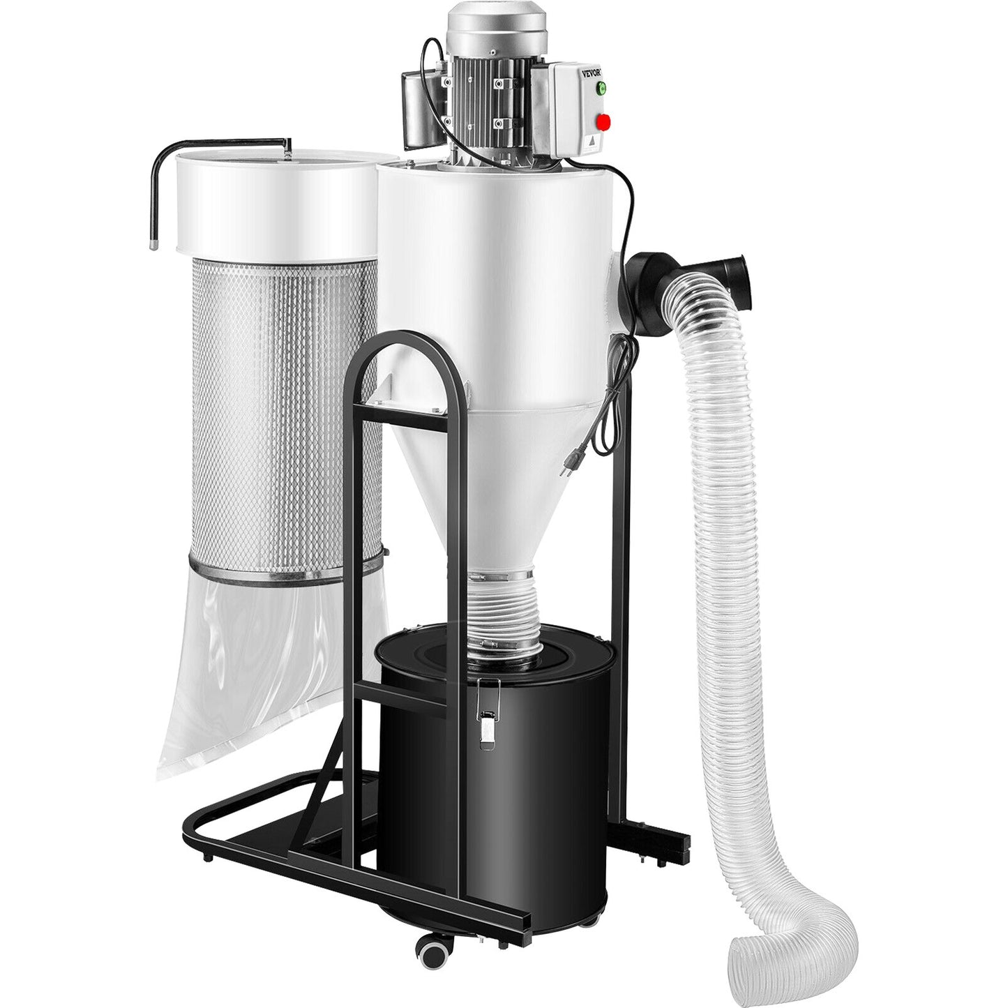 Cyclone Dust Collector Woodworking Dust Collector 2HP 220V Heavy Duty