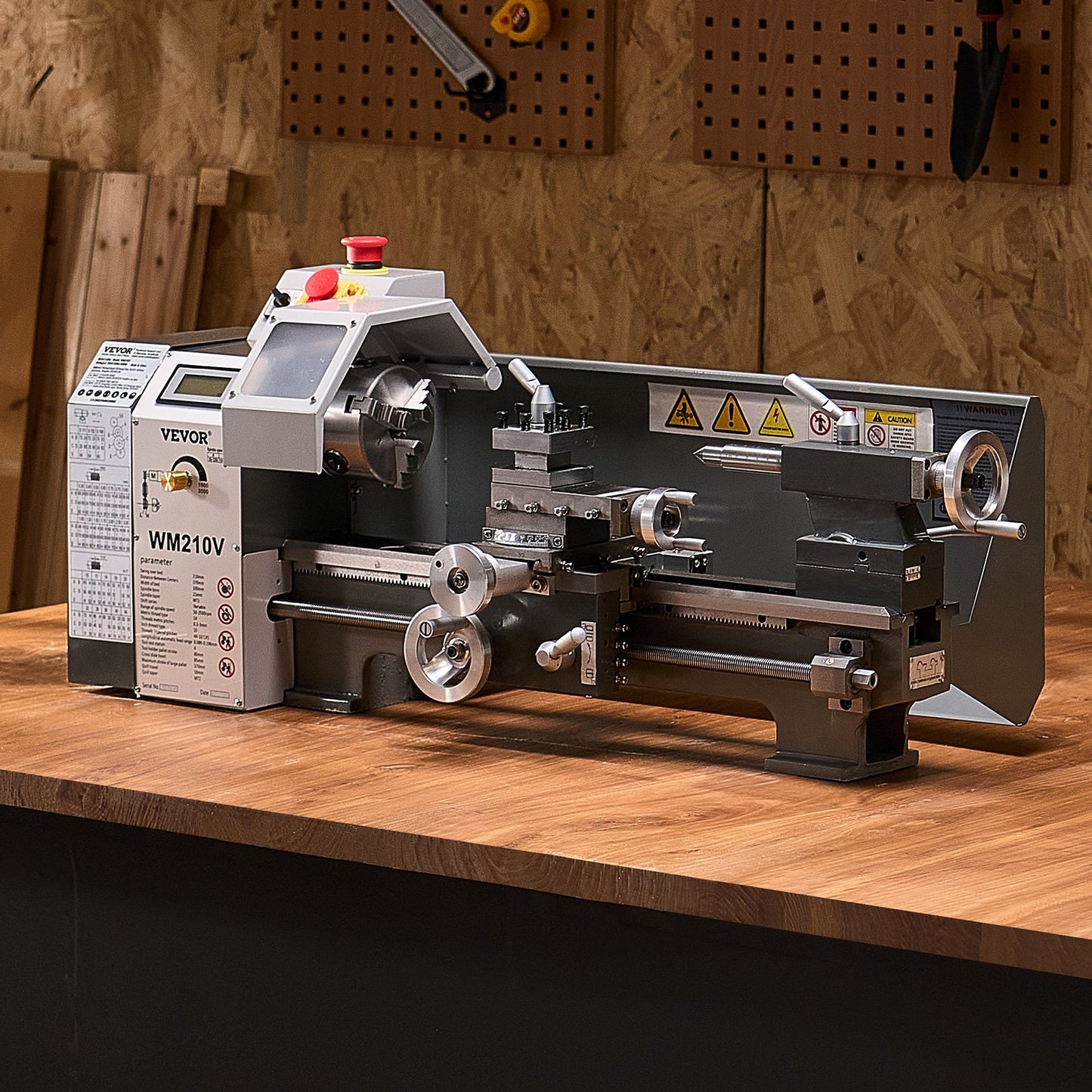 Metal Lathe β 8" x 16" Benchtop Precision Lathe Machine, 550W Motor, 0β2500 RPM Variable Speed, Compact Power Lathe for Metalworking