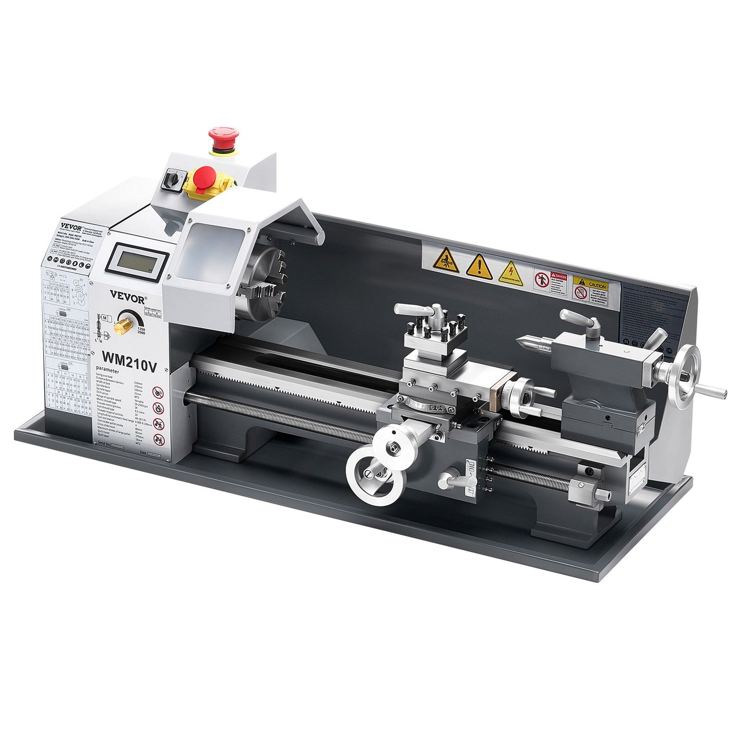 Metal Lathe β 8" x 16" Benchtop Precision Lathe Machine, 550W Motor, 0β2500 RPM Variable Speed, Compact Power Lathe for Metalworking
