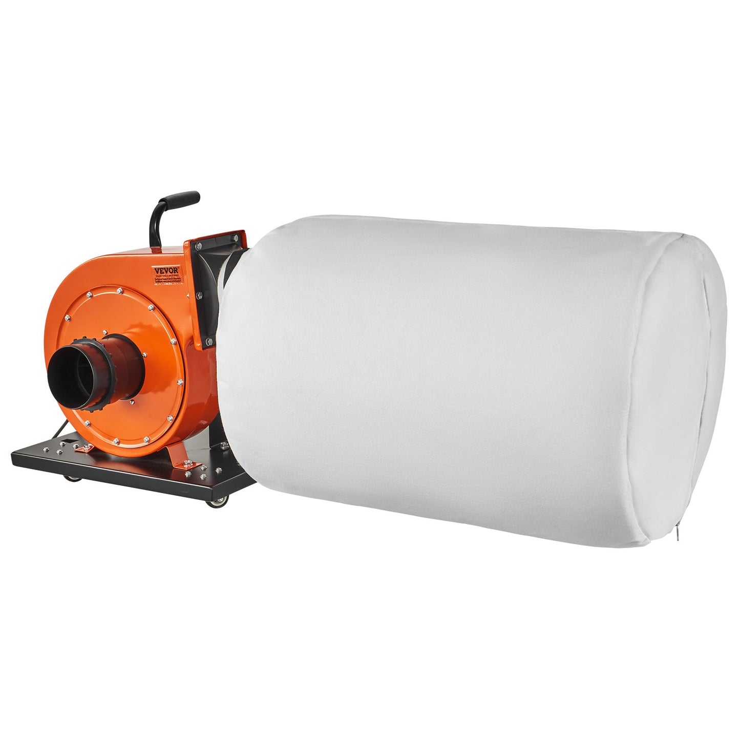 1HP Rolling Dust Collector – 537 CFM | Mobile Dust System with 21-Gallon Bag