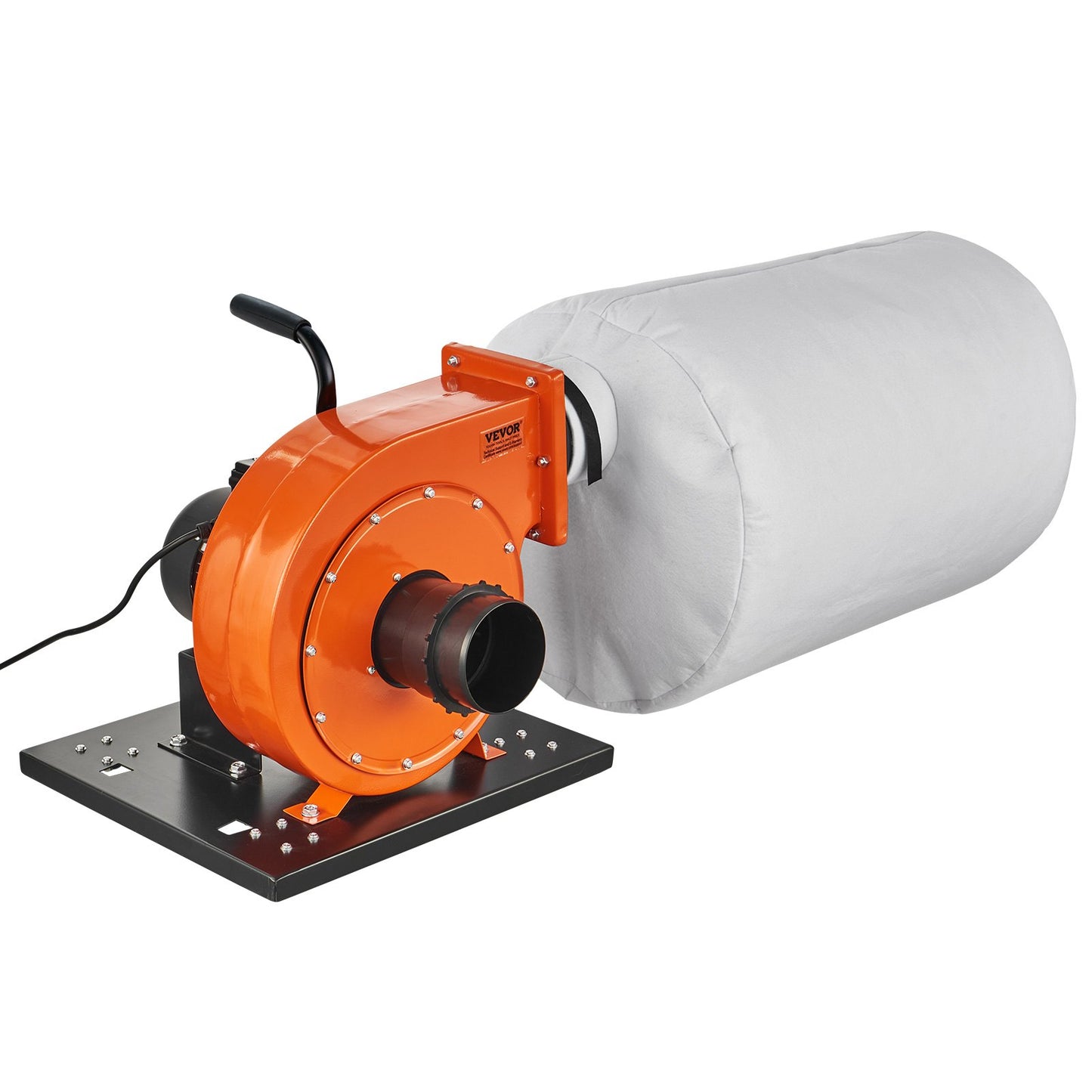 1HP Rolling Dust Collector – 537 CFM | Mobile Dust System with 21-Gallon Bag
