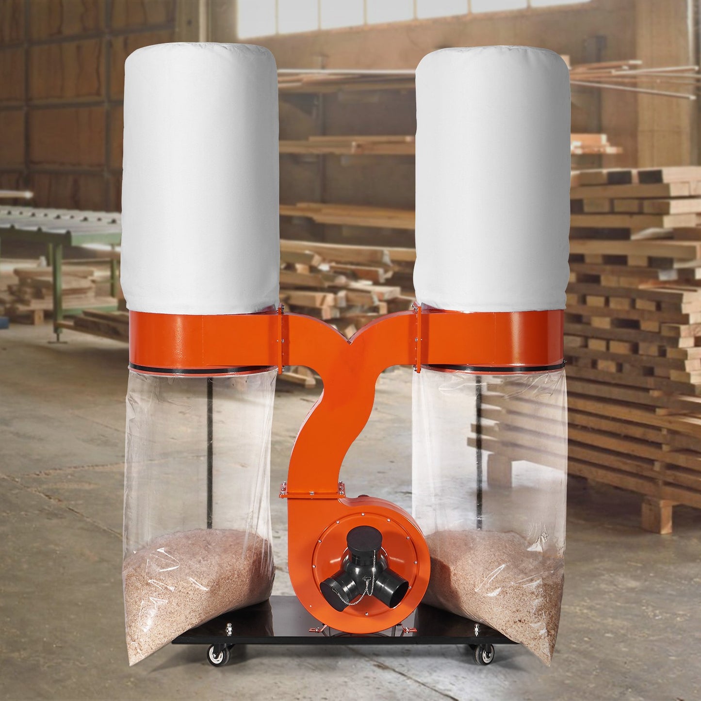 Dual Collector Dust System – 3HP, 1550 CFM | Heavy Duty Woodshop Extractor
