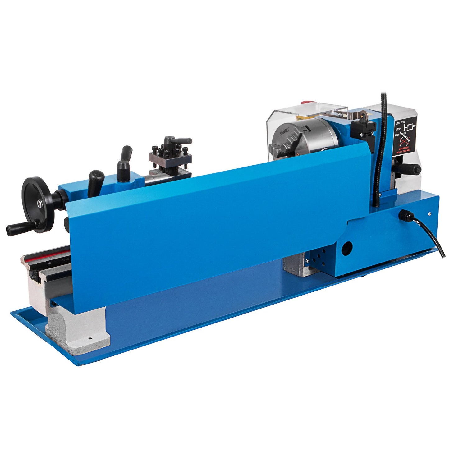 7" x 14" Mini Metal Lathe β 550W Precision Benchtop Lathe, Variable Speed 50β2500 RPM, Nylon Gears with Movable Lamp for Metalworking