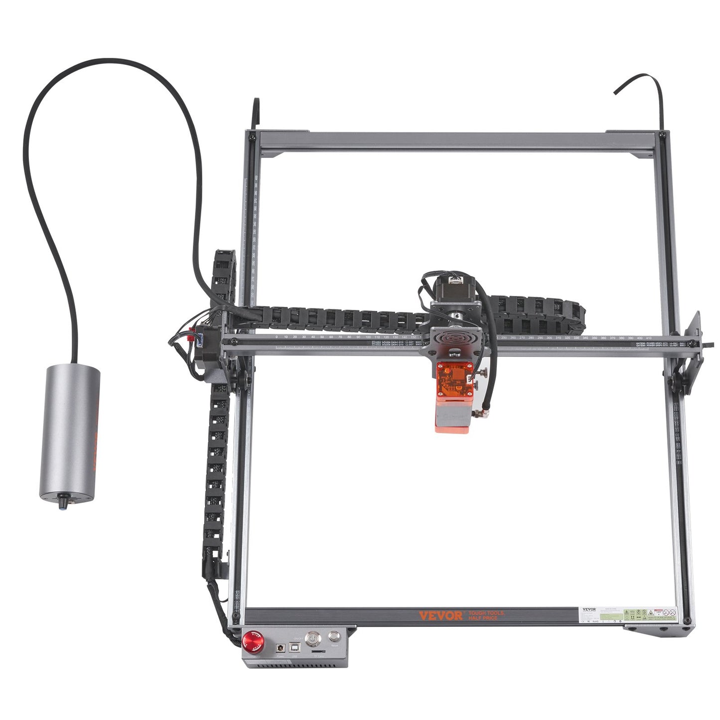 10W Laser Engraver with Rotary Roller โ 15.7"x15.7" Work Area, 10,000mm/min Speed, Compressed Spot Cutter for Wood, Metal, Acrylic & More