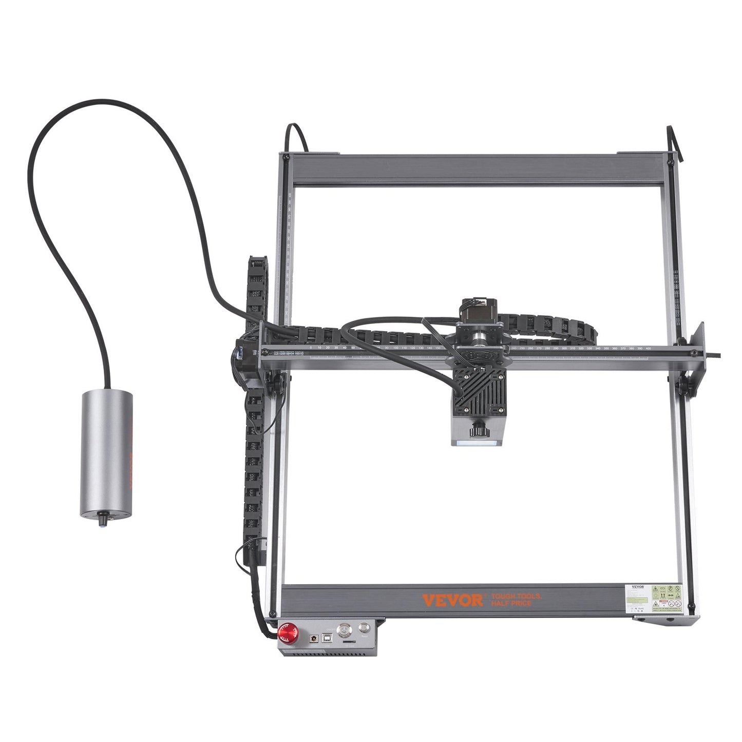 20W Laser Engraver with Rotary – 15.7"x15.7" Work Area, 10,000mm/min Speed, Compressed Spot Laser Cutter for Wood, Metal, Acrylic & More