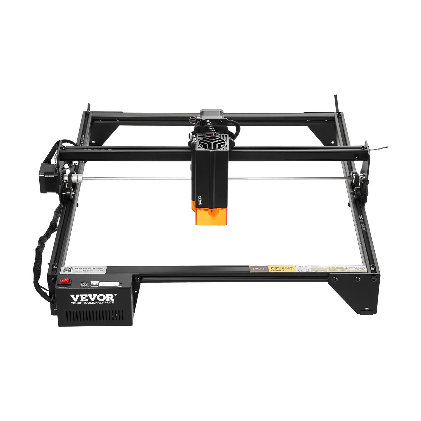 20W Laser Engraver with Compressed Spot & Eye Protection – 350x400mm Work Area, 10,000 mm/min Speed – Compatible with LightBurn, LaserGRBL