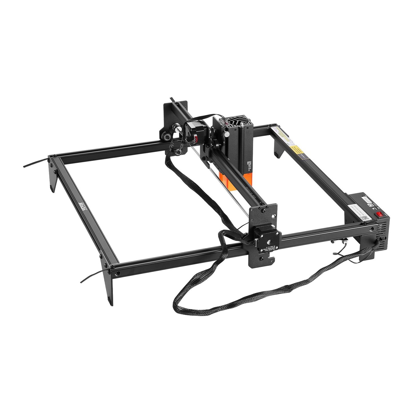 20W Laser Engraver with Compressed Spot & Eye Protection – 350x400mm Work Area, 10,000 mm/min Speed – Compatible with LightBurn, LaserGRBL