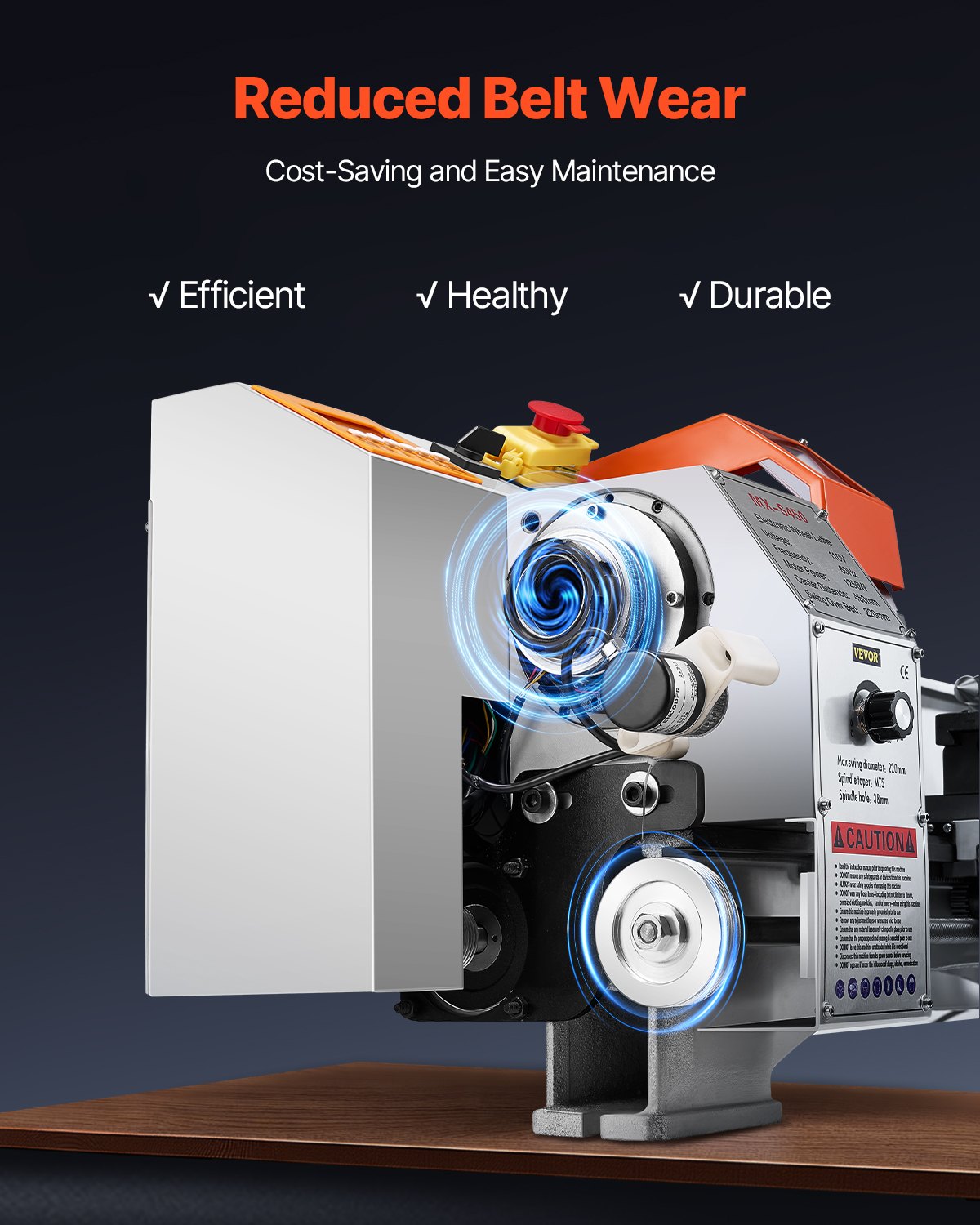 Metal Lathe Machine β 8.7" x 18" Precision Benchtop Lathe with Automatic Feed, Variable Speed Power Lathe for Metalworking