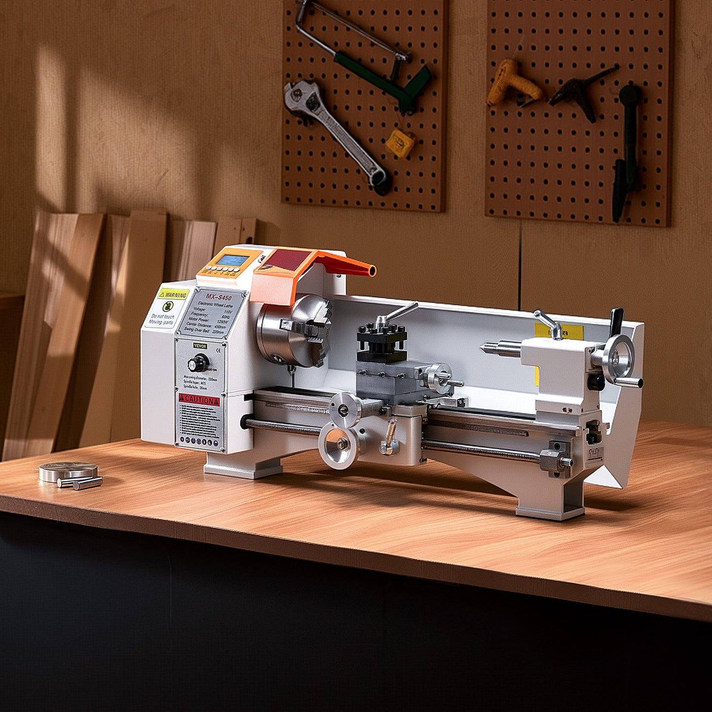Metal Lathe Machine β 8.7" x 18" Precision Benchtop Lathe with Automatic Feed, Variable Speed Power Lathe for Metalworking