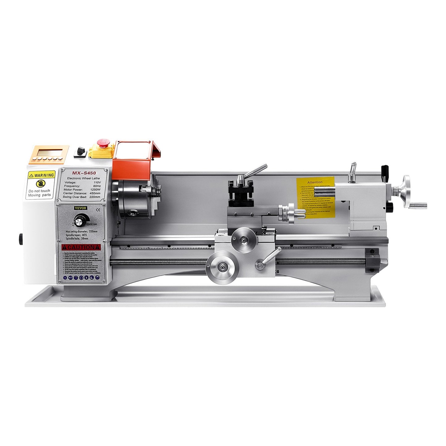 Metal Lathe Machine β 8.7" x 18" Precision Benchtop Lathe with Automatic Feed, Variable Speed Power Lathe for Metalworking