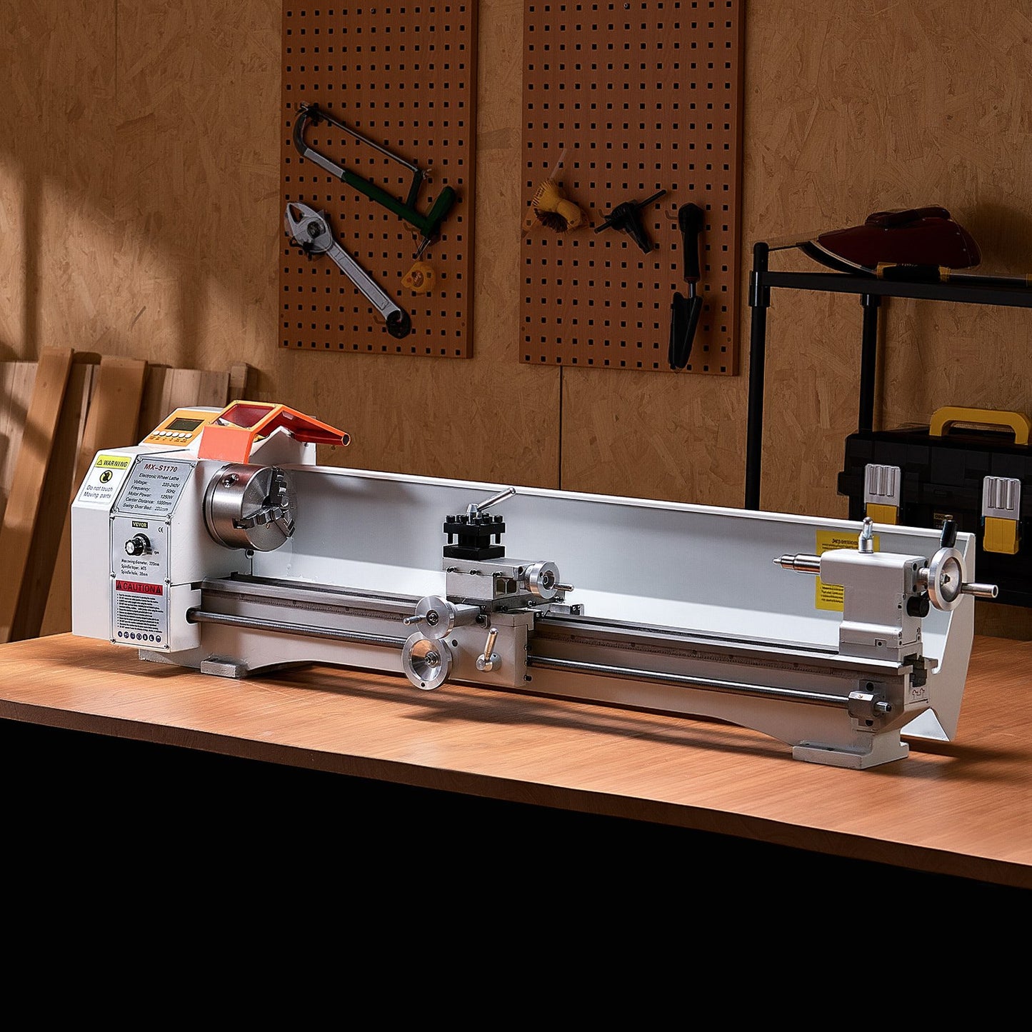 Metal Lathe Machine β 8.7" x 39" Precision Benchtop Lathe with Automatic Feed, Variable Speed, Heavy-Duty Power Lathe for Metalworking