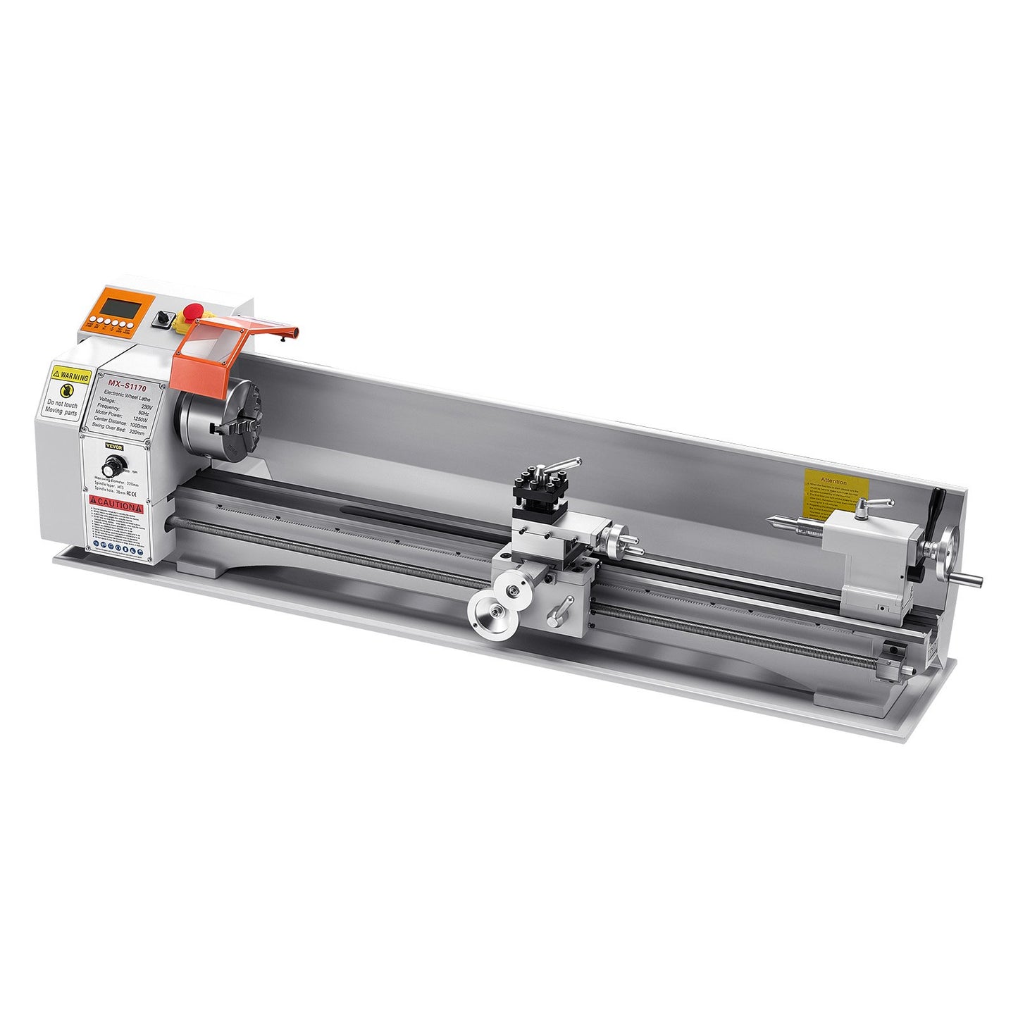 Metal Lathe Machine β 8.7" x 39" Precision Benchtop Lathe with Automatic Feed, Variable Speed, Heavy-Duty Power Lathe for Metalworking