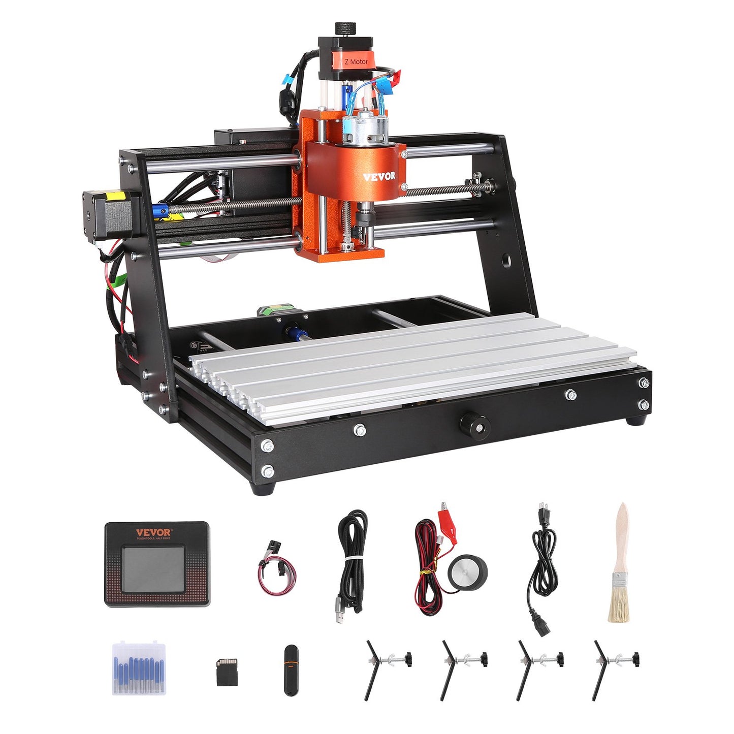 3-Axis CNC Router Machine β 60W, 11.8"x7.87" Work Area, GRBL Control, 1200 RPM Spindle for Wood, Acrylic, MDF, PVC, Plastic & Foam