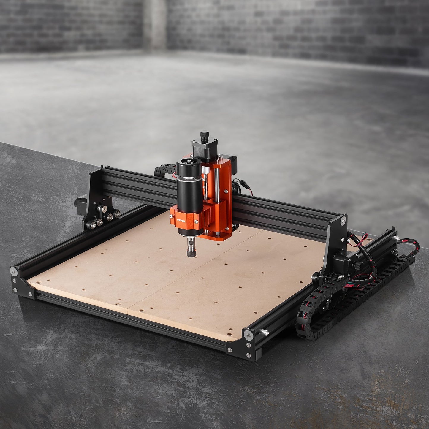 3-Axis CNC Router Machine – 300W Spindle, 15.7"x15.7" Work Area, GRBL Control for Wood, Acrylic, MDF, PVC, Plastic & Foam