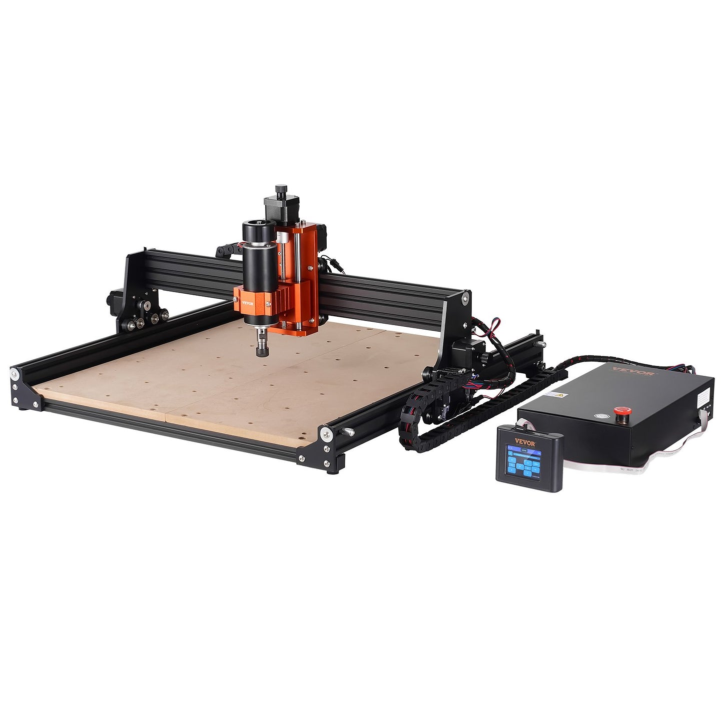 3-Axis CNC Router Machine – 300W Spindle, 15.7"x15.7" Work Area, GRBL Control for Wood, Acrylic, MDF, PVC, Plastic & Foam