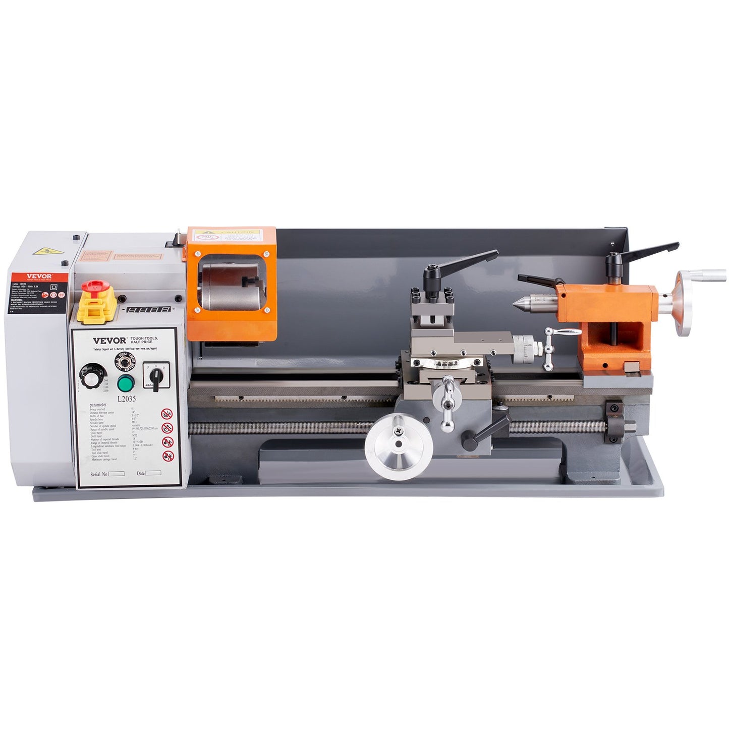 Metal Lathe Machine β 7.87" x 13.78" Benchtop Precision Lathe, 500W Motor, 50β2500 RPM Variable Speed, Metal Gears & Tool Box Included