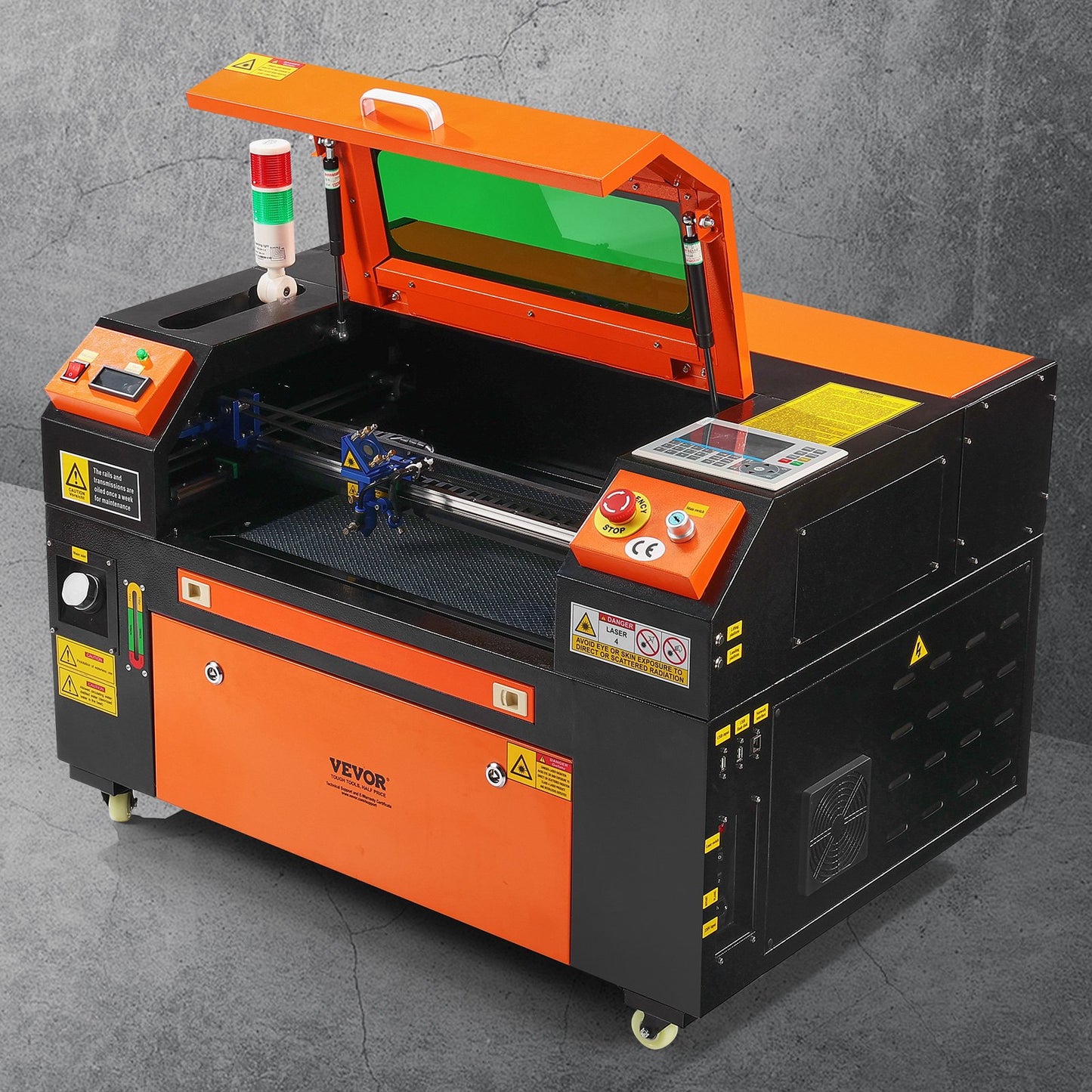 50W CO2 Laser Cutter & Engraver – 12"x20" Work Area, Air Assist, LightBurn Compatible – For Wood, Acrylic, Fabric & More