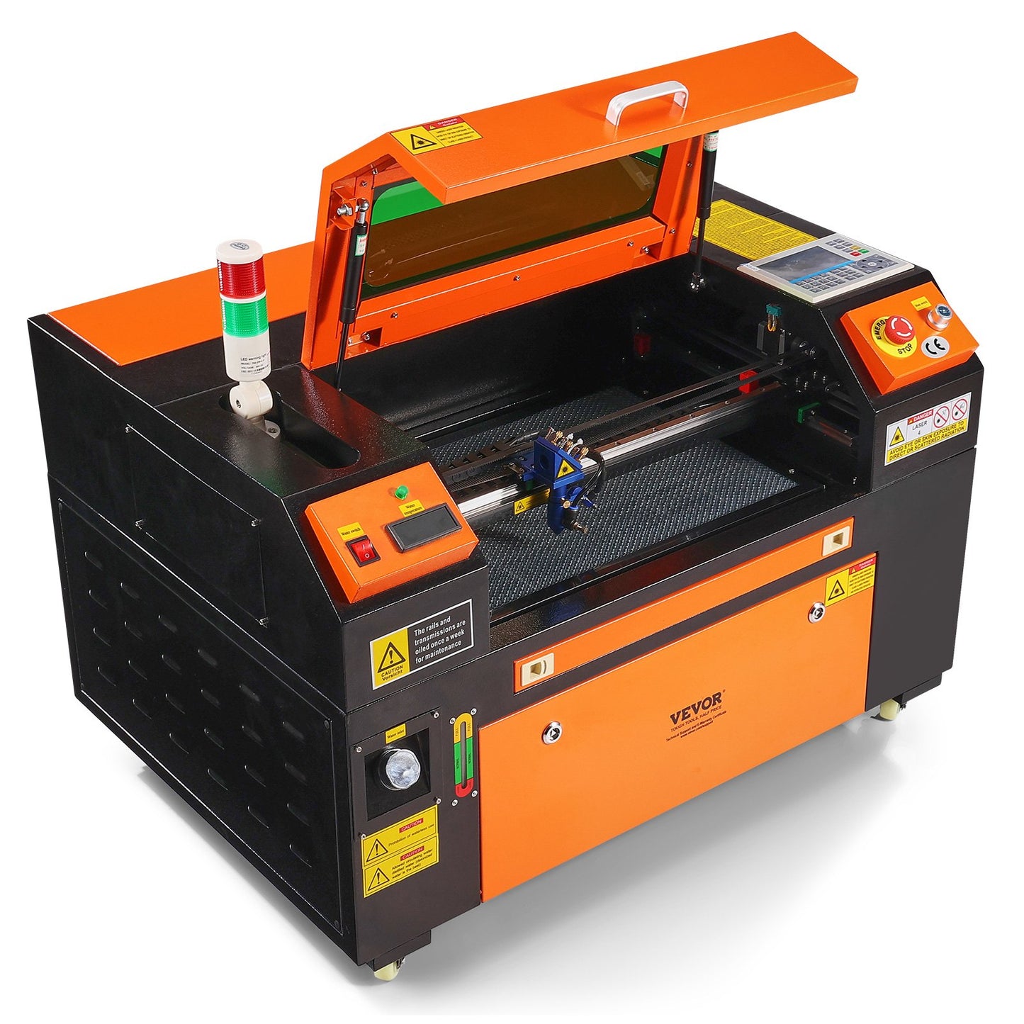 50W CO2 Laser Cutter & Engraver – 12"x20" Work Area, Air Assist, LightBurn Compatible – For Wood, Acrylic, Fabric & More