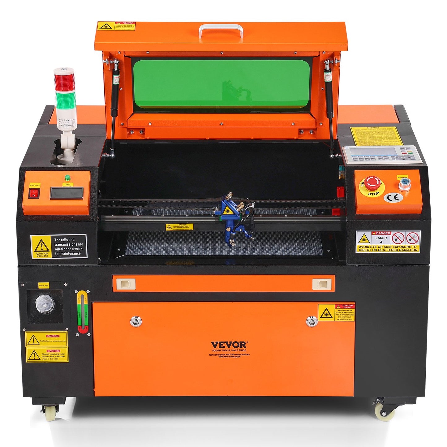 50W CO2 Laser Cutter & Engraver – 12"x20" Work Area, Air Assist, LightBurn Compatible – For Wood, Acrylic, Fabric & More