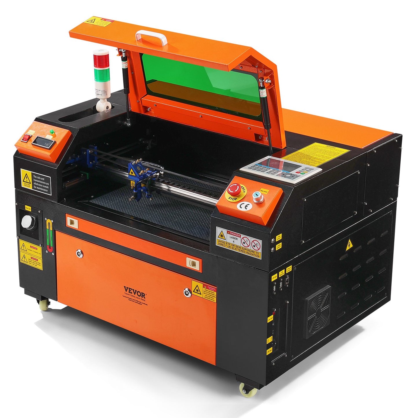 50W CO2 Laser Cutter & Engraver – 12"x20" Work Area, Air Assist, LightBurn Compatible – For Wood, Acrylic, Fabric & More
