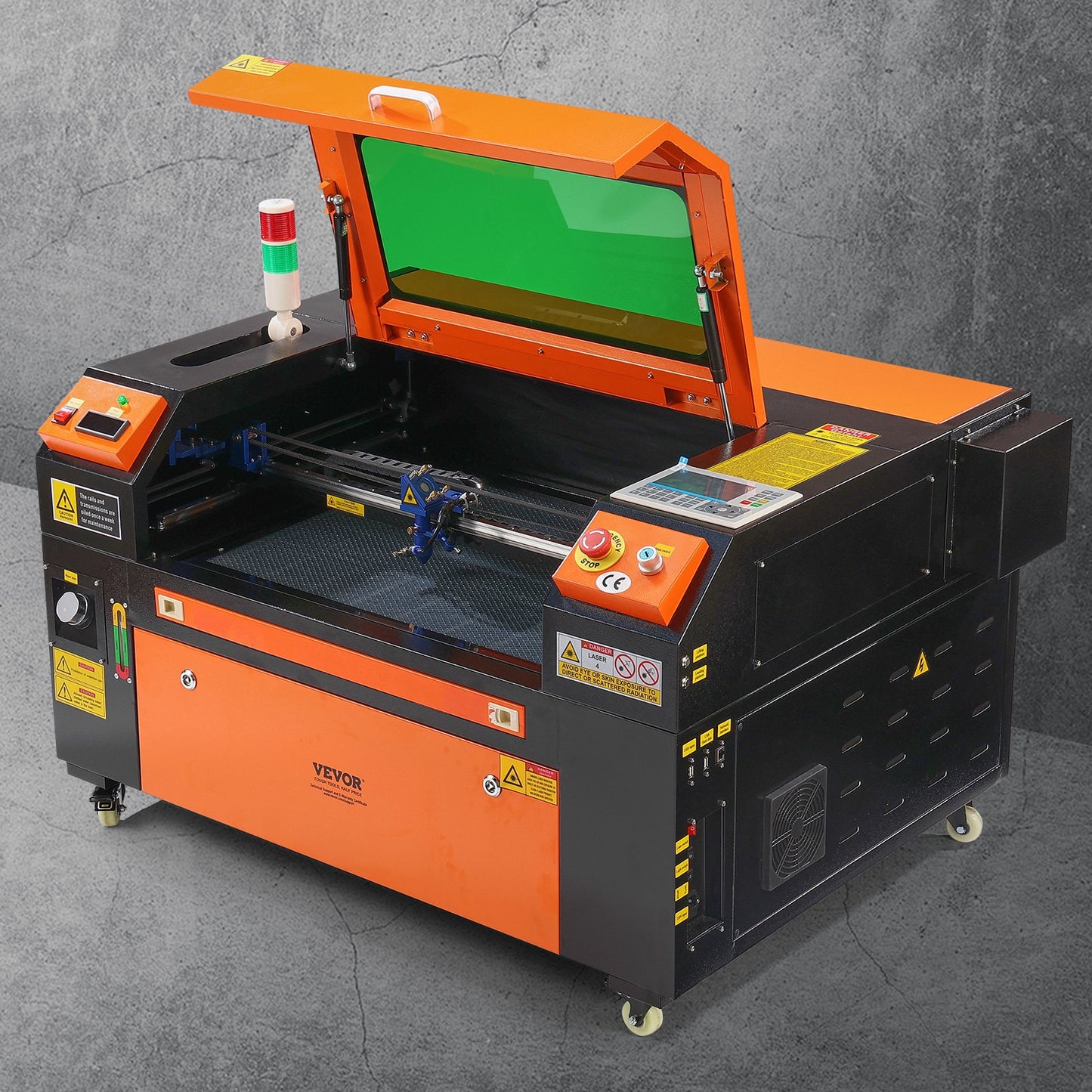 60W CO2 Laser Cutter & Engraver – 16"x24" Work Area, Air Assist, LightBurn Compatible – Cuts Wood, Acrylic, Fabric & More