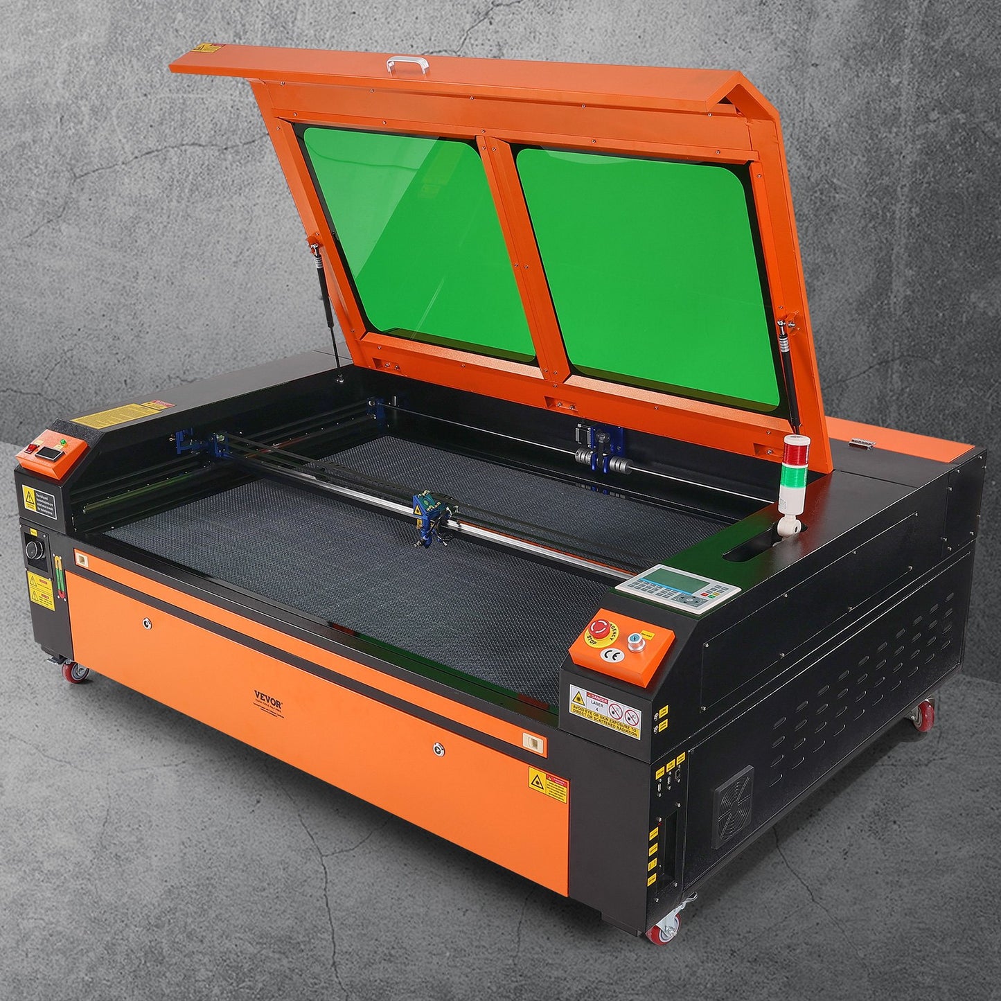 130W CO2 Laser Cutter & Engraver – 35"x55" Work Area, Air Assist, LightBurn Compatible – Cuts Wood, Acrylic, Fabric