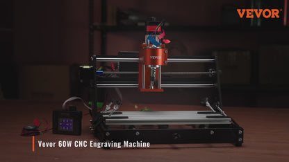 3-Axis CNC Router Machine – 60W, 11.8"x7.87" Work Area, GRBL Control, 1200 RPM Spindle for Wood, Acrylic, MDF, PVC, Plastic & Foam