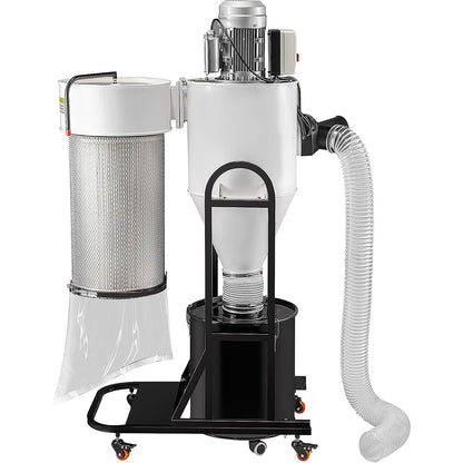 Cyclone Dust Collector Woodworking Dust Collector 2HP 220V Heavy Duty