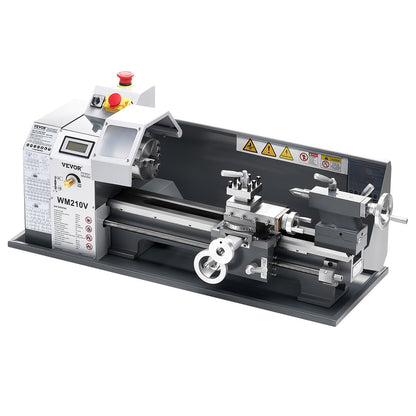 Metal Lathe – 8" x 16" Benchtop Precision Lathe Machine, 550W Motor, 0–2500 RPM Variable Speed, Compact Power Lathe for Metalworking