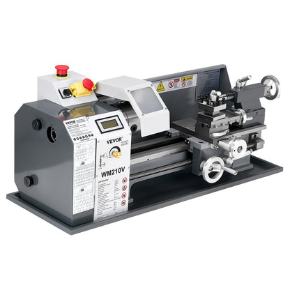 Metal Lathe – 8" x 16" Benchtop Precision Lathe Machine, 550W Motor, 0–2500 RPM Variable Speed, Compact Power Lathe for Metalworking