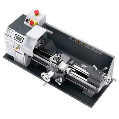 Metal Lathe – 8" x 16" Benchtop Precision Lathe Machine, 550W Motor, 0–2500 RPM Variable Speed, Compact Power Lathe for Metalworking