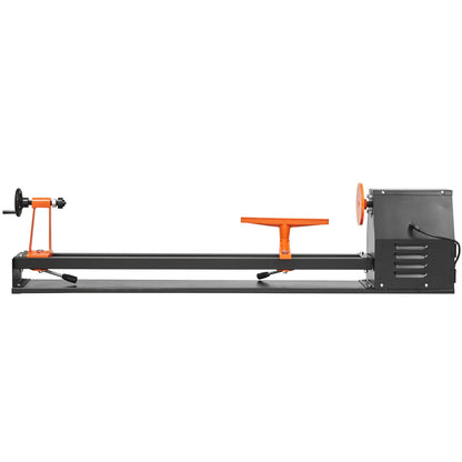 14" x 40" Benchtop Wood Lathe – 0.5 HP (370W) Wood Turning Lathe with 4 Speeds, Chisel Set, Faceplate, and Wrenches for Woodworking Projects