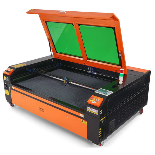 130W CO2 Laser Cutter & Engraver – 35"x55" Work Area, Air Assist, LightBurn Compatible – Cuts Wood, Acrylic, Fabric